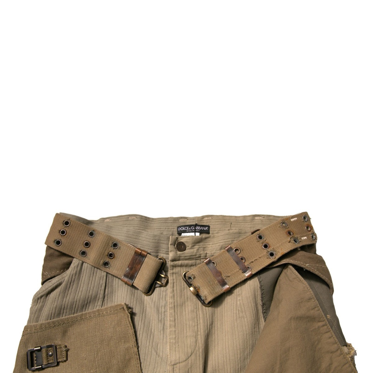 DOLCE & GABBANA Pants Multicolor Reconstructed Flight Cargo