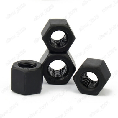Fine Thread Black 8.8 Steel Hexagon Thick Nuts M10 M12 M14 M16 M18 M20 M22 M24