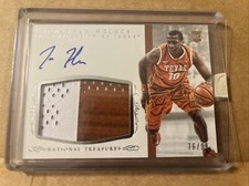 2015 NATIONAL TREASURES AUTO AUTOGRAPH JERSEY JONATHAN HOLMES ROOKIE CARD #76/99