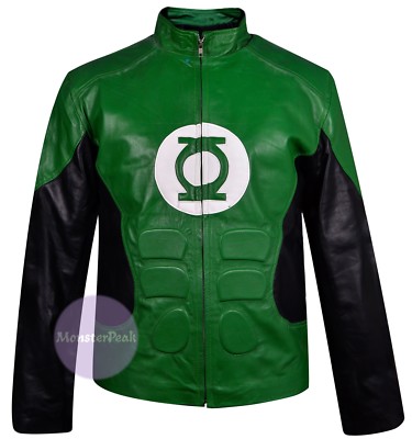Green Lantern Jacket, Ryan Reynolds Green Lantern Faux&Real Sheep Leather jacket