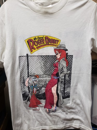 Who Framed Roger Rabbit Shirt 1987 Single Stitch Disney Jessica Casablanca theme