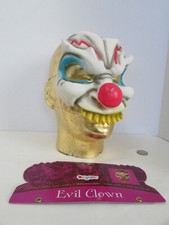 Máscara Disfraz Halloween Payaso Malvado con Disfraz Inc. Tarjeta y Etiqueta #10279-10