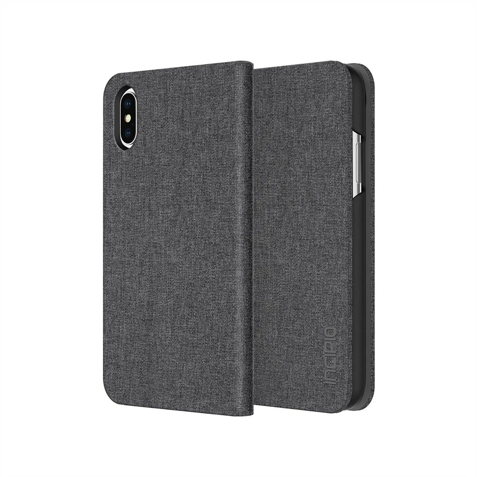INCIPIO ESQUIRE WALLET FOLIO CASE FOR IPHONE XS X CARD ID SLOT NEW IPH-1650-GRY - Image 2 of 4