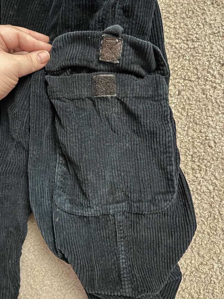 Pantalones Flapdoodles Vintage Niño Azul Marino Pana Carga Utilidad Talla 10 Foto 4 de 4