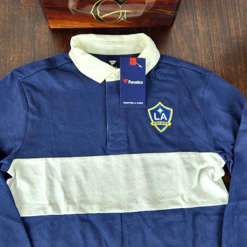 Camisa Polo Los Angeles Galaxy FANATICS Azul Marino Manga Larga Para Hombre Pequeña - Imagen 10 de 11