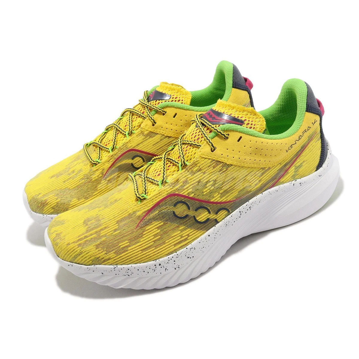 Saucony Kinvara 14 hommes chaussures de course sur route entra nement jaune roug