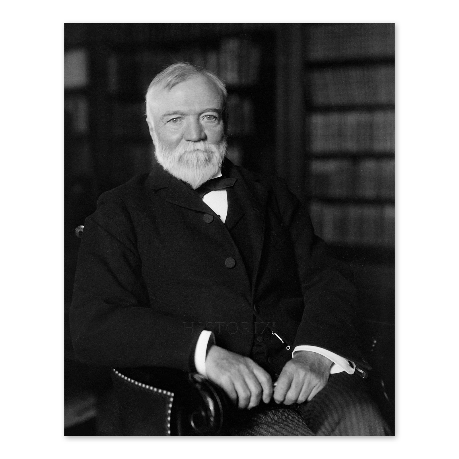 1905 Andrew Carnegie Portrait Photo Print Poster Wall Art