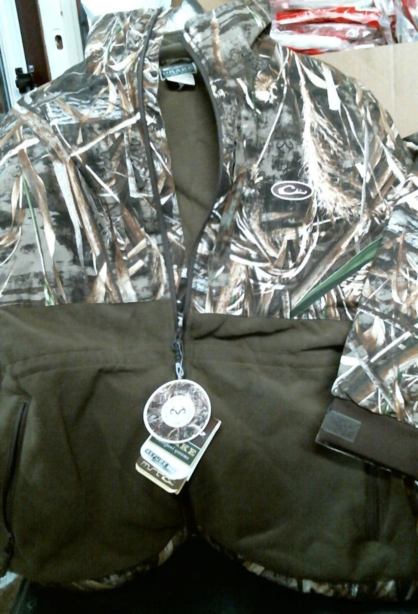 Drake MST Eqwader Full Zip Max-5, X-LARGE, Real Tree Jacket (10115