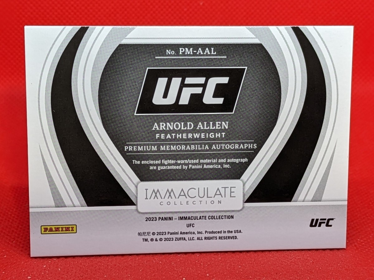 トレント アレクサンダー アーノルド Panini Immaculate 2023 Panini Immaculate UFC No. PM-AAL Arnold Allen Auto