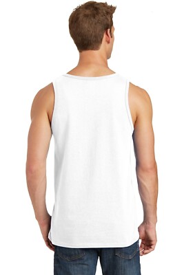 Port and Company Mens Core Cotton Size Extra Large White Tank Top