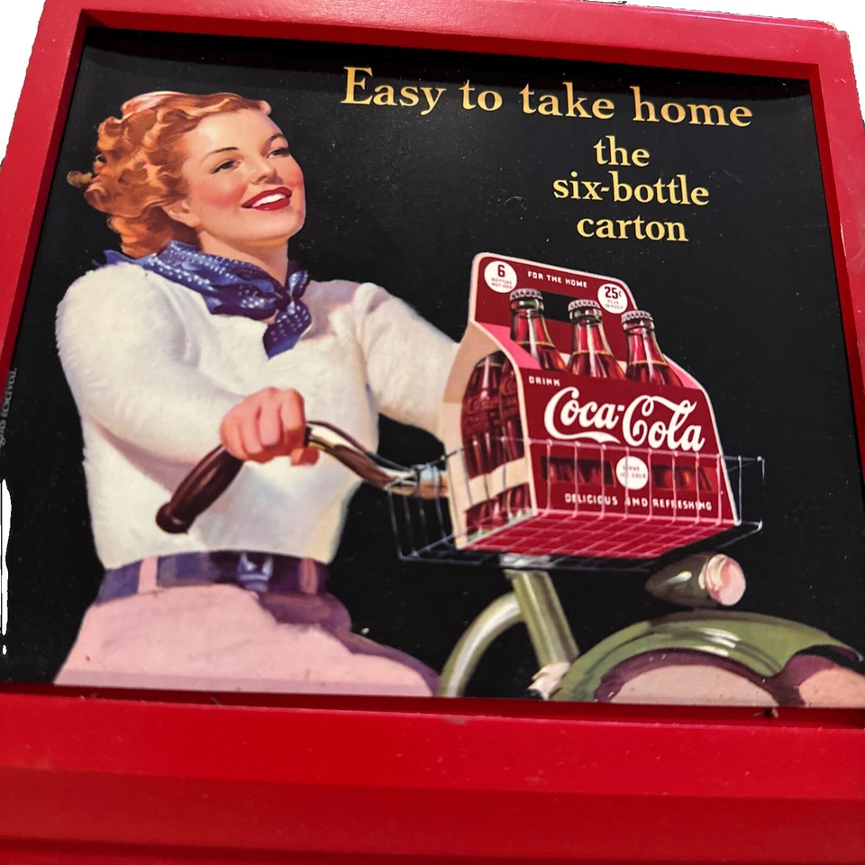 Coca Cola Perpetual Calendar With 4 Pictures Vintage (Only December) - Image 2 of 4