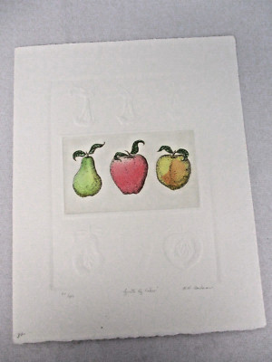 SIGNED R.H. BADEAU LIMITED EDITION PRINT ''FRUITS OF LABOR''