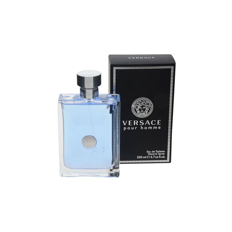  Versace Pour Homme Eau De Toilette Natural Spray, 3.4 Fl Oz :  Versace Cologne : Beauty & Personal Care