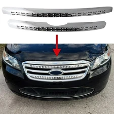 Chrome Grille Grill Overlay Trim Insert 2 Piece FOR 2010-2012 Ford Taurus