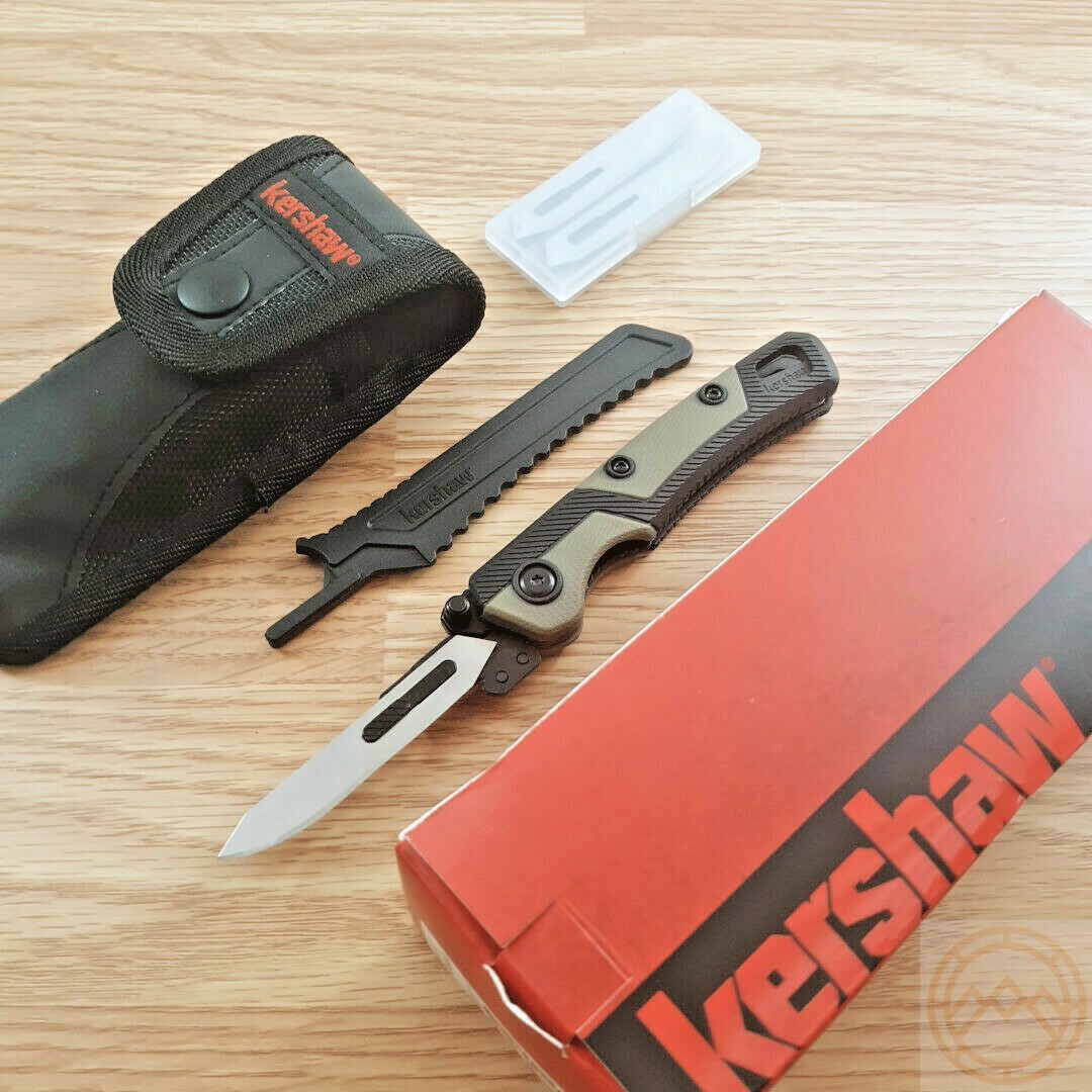 Kershaw RBK 2 Folding Knife 2.8" 60A Steel Blade Glass-Filled Nylon With Rubber