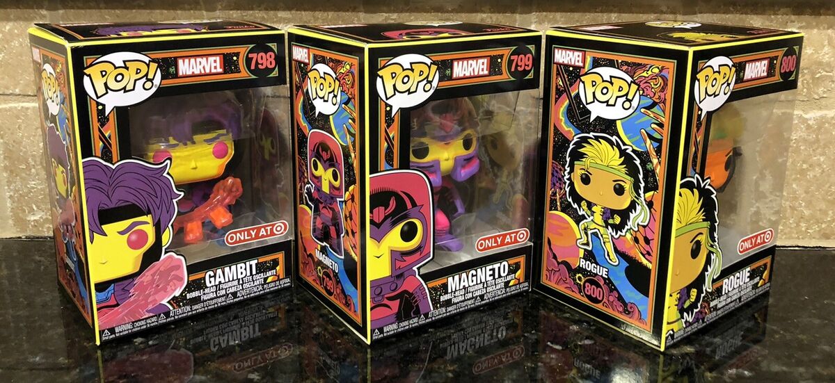  Funko Pop Marvel X-Men - Gambit Blacklight : Toys & Games