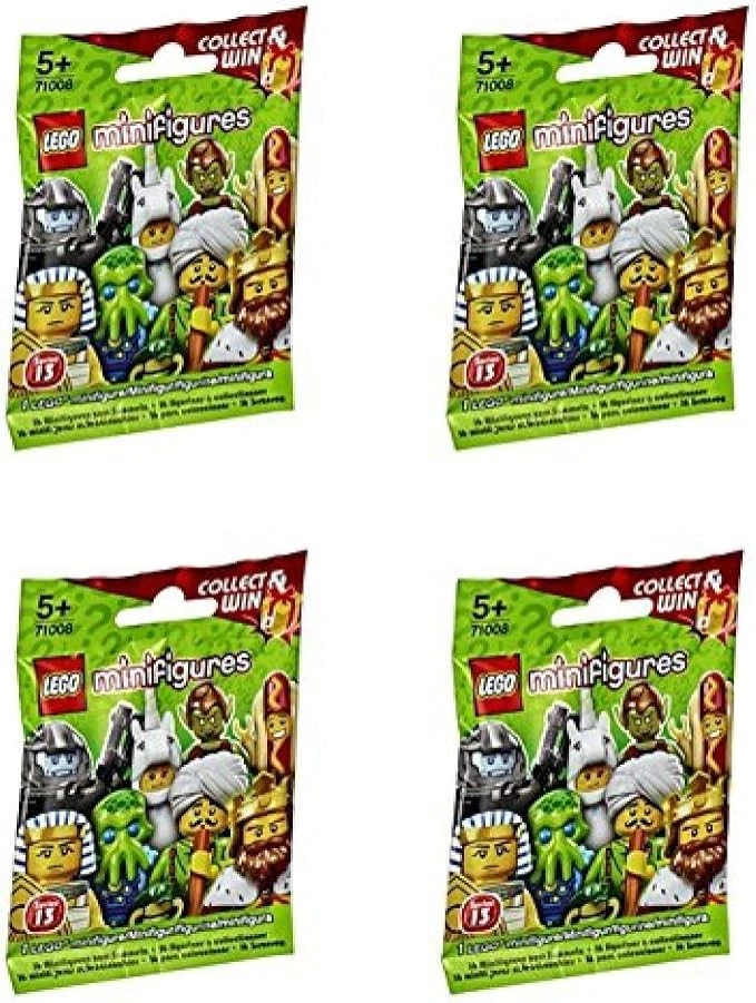 LEGO Minifiguras Serie 13 - Juego Aleatorio de 4 Packs 71008 (SELLADO)
