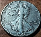 1947 D Walking Liberty Silver Half Dollar