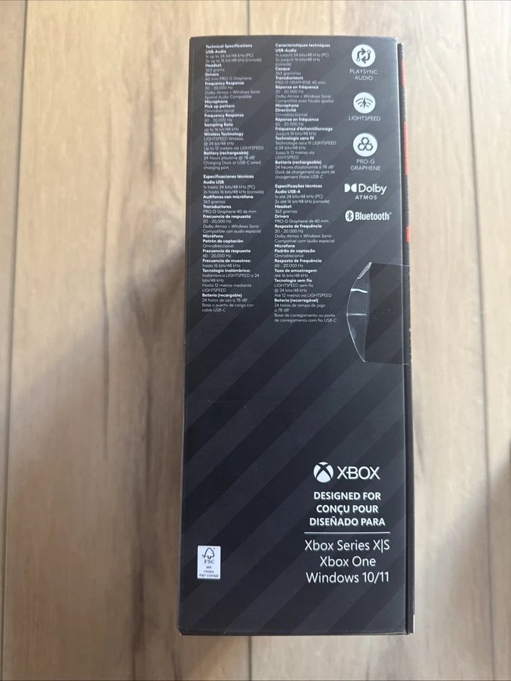 Logitech A50 LIGHTSPEED Wireless Gaming Headset + Base Station Gen 5 939-002217 - Image 3 of 4