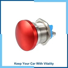 Universal 19 mm Car Momentary Push Button Switch Metal Round Button Pack (1)