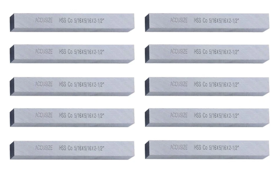 High-Speed Steel Lathe Tool Bits, Pack of 10 - Image 3 of 4