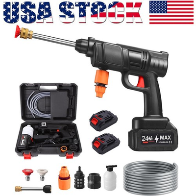 #ad Automobile Water Gun Portable High Pressure Washer Gun For Car Deck Garden Wash $23.98