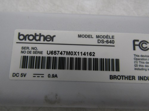 Brother DS-640 Compact Mobile Portable Document Scanner w/ USB Cable - 第 4/4 張圖片