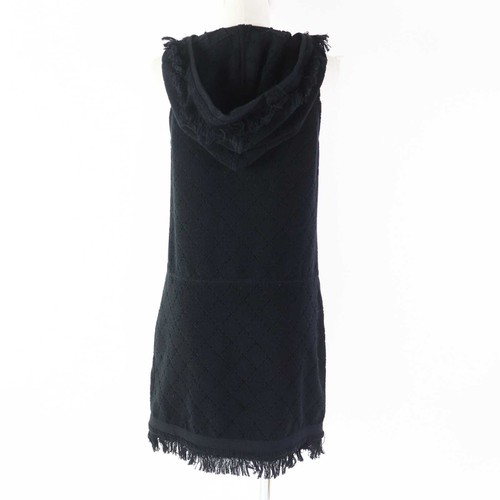 Toller CHANEL Einteiler Coco Mark Kapuze ärmellos schwarz Damen 34 15P P51319 - Bild 5 von 11