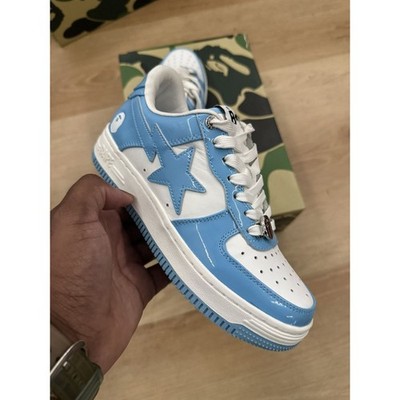 A Bathing Ape Bape Sta Low Blue Leather(2020)