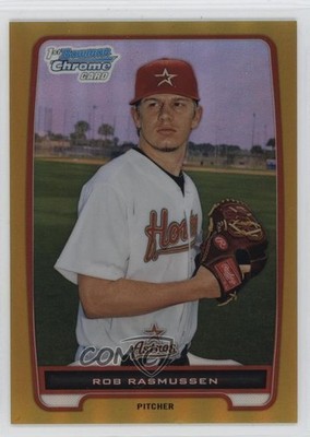 2012 Bowman Chrome Prospects Gold Refractor /50 Rob Rasmussen #BCP111 2u0