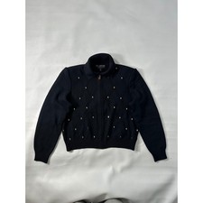 St John Sport Essentials Black Diamond Knit Z...