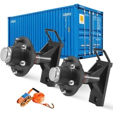 VEVOR Shipping Container Wheels 6-Lug Wheels Kit Shipping Container Axle