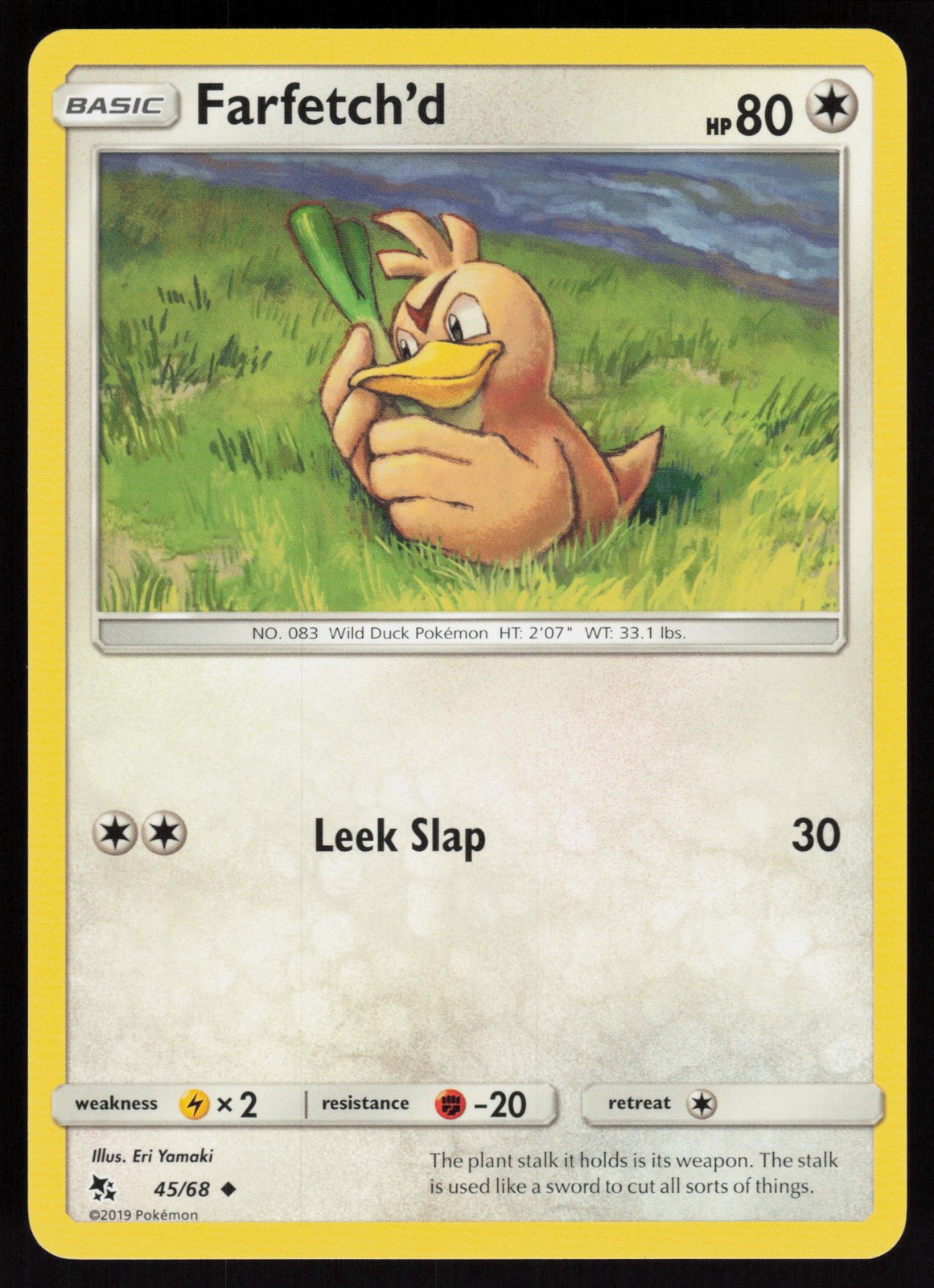 Farfetch'd Uncommon Hidden Fates 45/68 LP