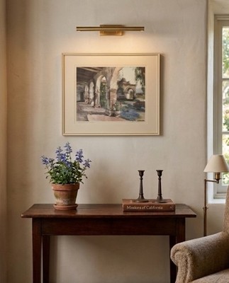 Vintage San Juan Capistrano California Mission Framed Tinted Photo Martin