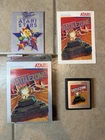 Battlezone Atari 2600 CIB Manual Cart & Clear Protective Box + Sleeve - Working