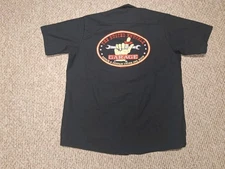 Y2K Red Kap Busted Knuckle Garage Work Shirt XL Repair Despair Funny Mechanic