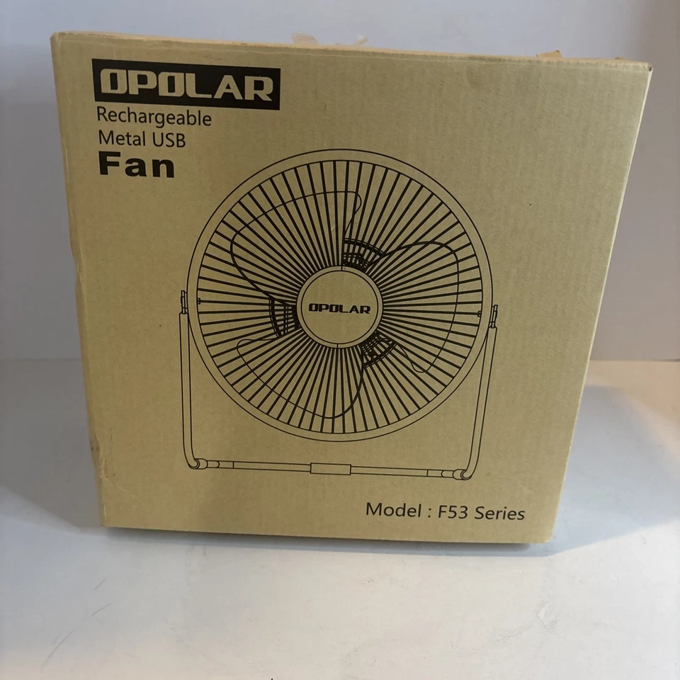 Ventilador USB de metal recarregável OPOLAR, série F53 - Imagem 3 de 4