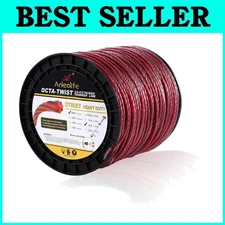 OTRIXT 5lb Heavy Duty Trimmer Line Spool, .095 x 1536ft, Red