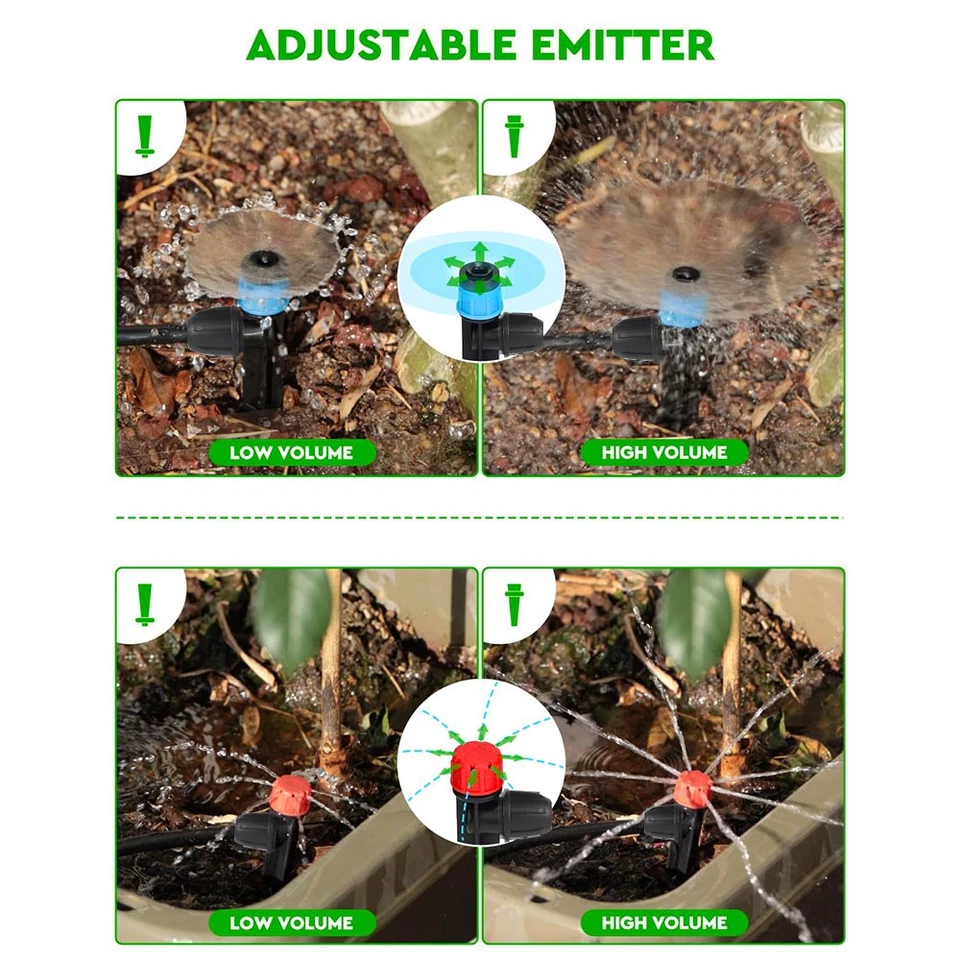 40M Bewässerungssystem DIY Micro Drip Tröpfchenbewässerung Tropfschlauch Garten - Bild 4 von 4