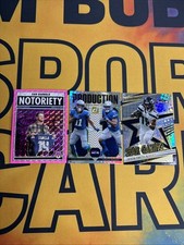 Jaxon Smith-Njigba, Kenneth Walker III, & Sam Darnold Seahawks Lot Of 3 Insets