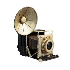 Vintage Camera Model Showcase Decorative Props, 9.4'' H  Metal collectible s...