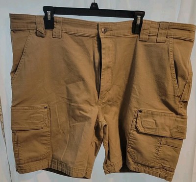 Duluth Trading Mens  Firehose Stretch Shorts  44waist Tan Comfort Cargo