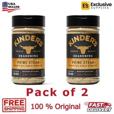 PACK OF 2 - Kinder s Prime Steak Seasoning 7.9oz Each - Black Garlic Truffle