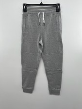 Hanna Andersson Joggers Boys 10 Gray Classic Drawstring Zip Pockets Activewear
