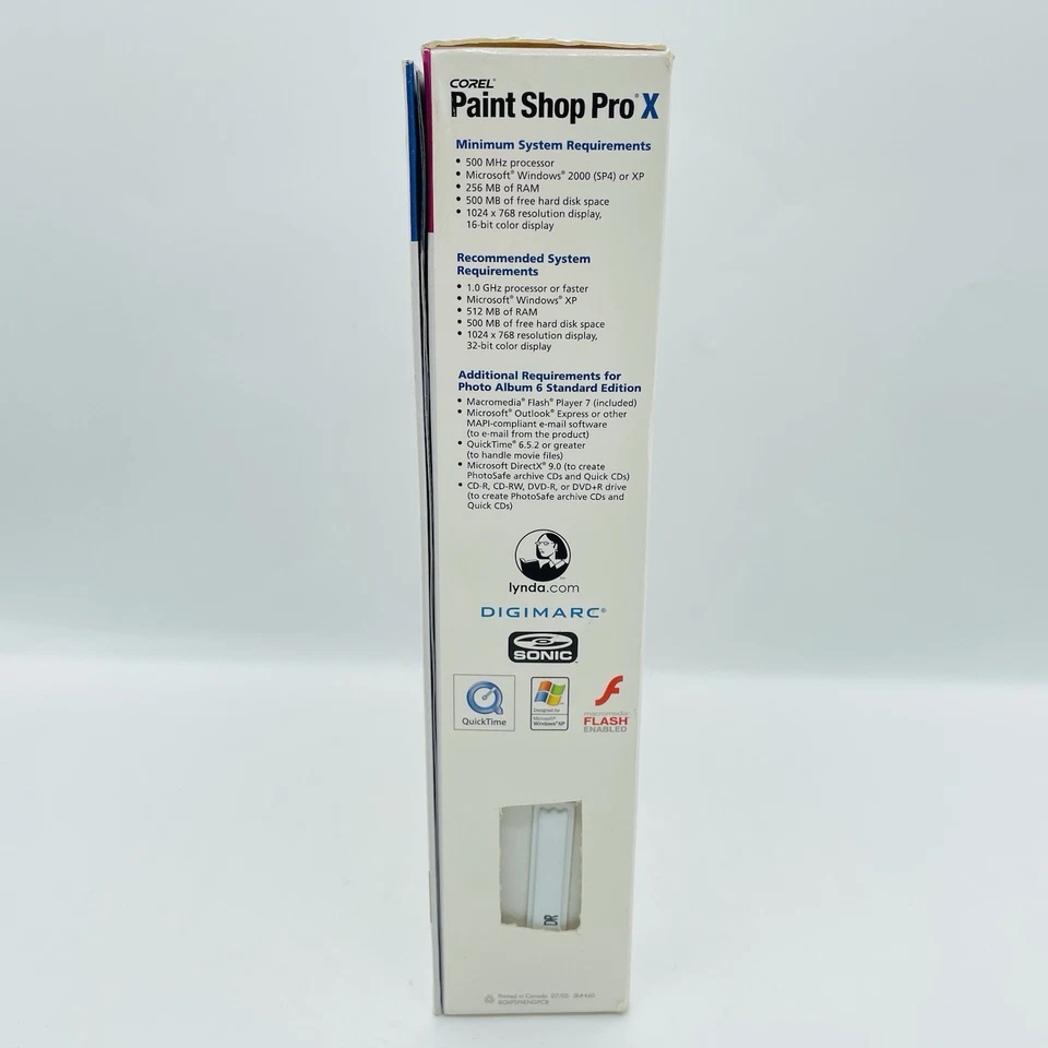 Corel PaintShop Pro X -Editing Software WINDOWS PC CD-ROM, New SEALED - Image 4 of 4