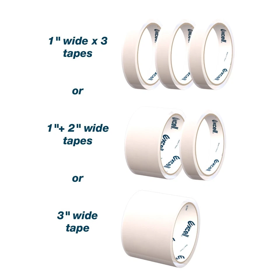 Dispensador de cinta de escritorio de acero de alta resistencia Excell (3" de ancho) base de ventosa Foto 3 de 3