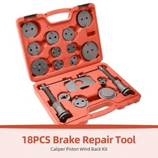 8MILELAKE 18pcs Brake Caliper Tool Set & Wind Back TOOL Kit Car Truck Break Disc