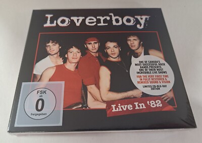 Loverboy Live In '82 New CD + Blu-Ray Digipak Rock Limited Edition