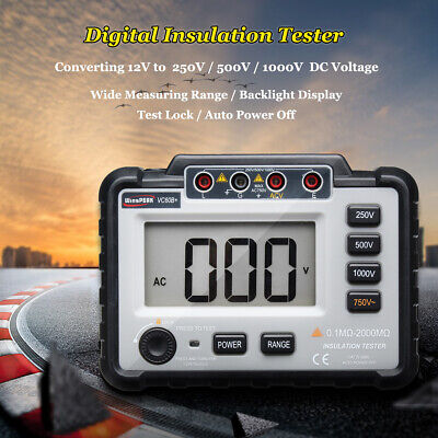 Insulation Resistance Tester 250V 500V 1000V Digital Megohmmeter Digital Tester Megohm Meter 
