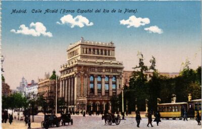 CPA Espagne Madrid - Calle Alcala (Banco Espanol del Rio de la Plata) (282877)